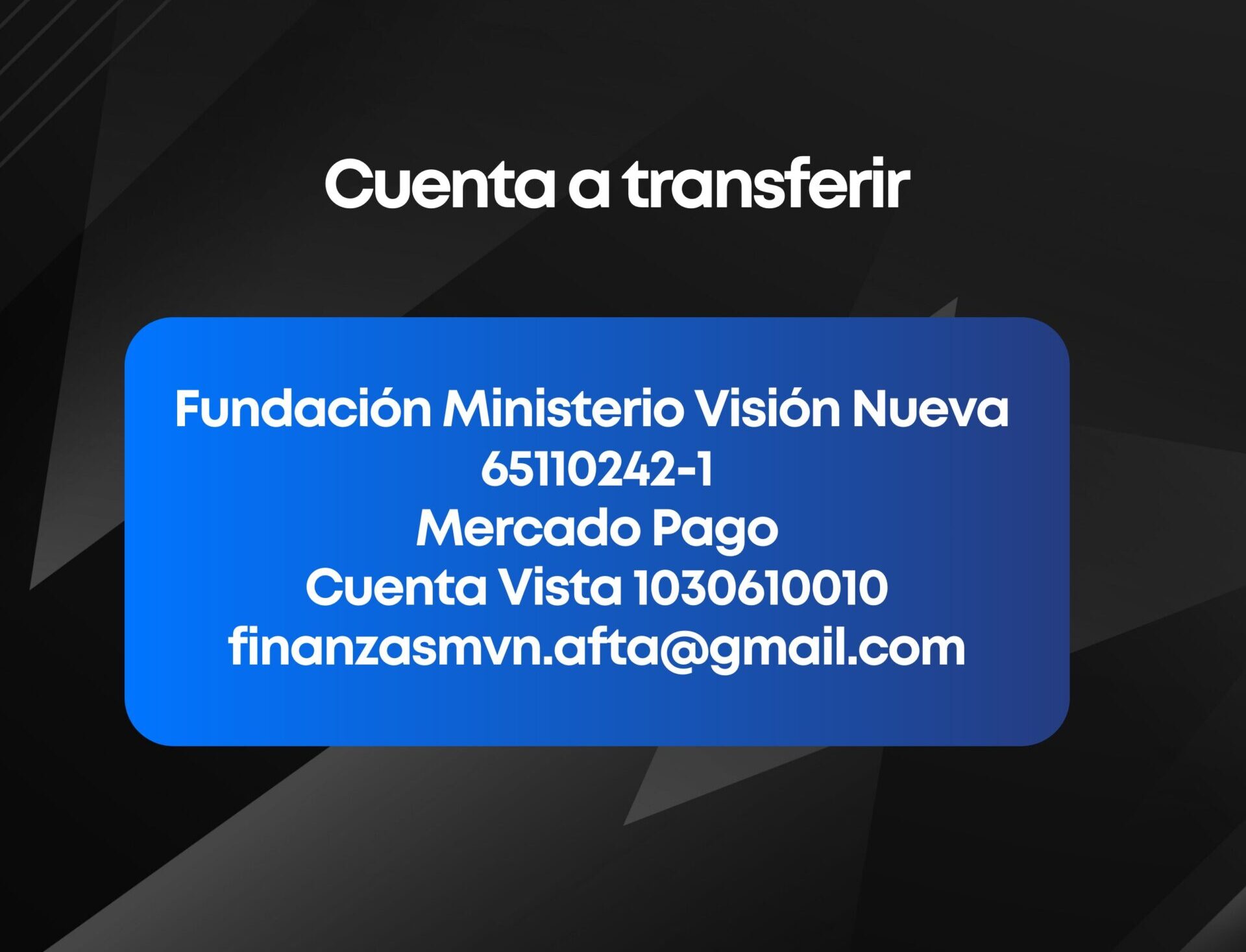 Cuenta a transferir